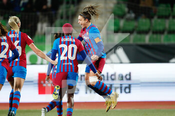 2022-01-19 - Alexia Putellas of FC Barcelona celebrates a goal with teammates during the Spanish Women's Supercup, Semi final 1, football match between FC Barcelona and Real Madrid on January 19, 2022 at Ciudad del Futbol in Las Rozas, Madrid, Spain - FC BARCELONA VS REAL MADRID - SPANISH SUPERCUP - SOCCER