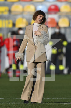 2022-01-08 - Alessandra Amoroso during the Women's Italian Supercup Final between F.C. Juventus and A.C. Milan at the Benito Stirpe Stadium on 8th of January, 2022 in Frosinone, Italy. - FINAL - JUVENTUS WOMEN VS AC MILAN - WOMEN SUPERCOPPA - SOCCER