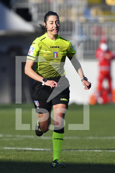 2022-01-08 - Referee Mariasole Ferrieri Caputi during the Women's Italian Supercup Final between F.C. Juventus and A.C. Milan at the Benito Stirpe Stadium on 8th of January, 2022 in Frosinone, Italy. - FINAL - JUVENTUS WOMEN VS AC MILAN - WOMEN SUPERCOPPA - SOCCER