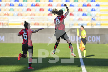 2022-01-08 - Christy Grimshaw of A.C. Milan during the Women's Italian Supercup Final between F.C. Juventus and A.C. Milan at the Benito Stirpe Stadium on 8th of January, 2022 in Frosinone, Italy. - FINAL - JUVENTUS WOMEN VS AC MILAN - WOMEN SUPERCOPPA - SOCCER