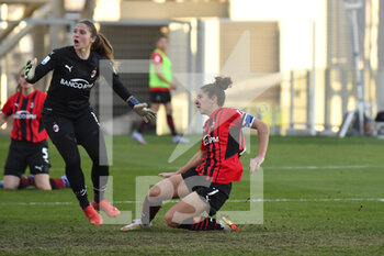2022-01-08 - Valentina Bergamaschi of A.C. Milan during the Women's Italian Supercup Final between F.C. Juventus and A.C. Milan at the Benito Stirpe Stadium on 8th of January, 2022 in Frosinone, Italy. - FINAL - JUVENTUS WOMEN VS AC MILAN - WOMEN SUPERCOPPA - SOCCER