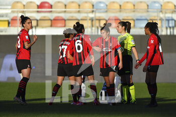 2022-01-08 - Referee Mariasole Ferrieri Caputi during the Women's Italian Supercup Final between F.C. Juventus and A.C. Milan at the Benito Stirpe Stadium on 8th of January, 2022 in Frosinone, Italy. - FINAL - JUVENTUS WOMEN VS AC MILAN - WOMEN SUPERCOPPA - SOCCER
