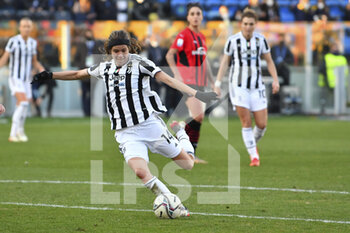 2022-01-08 - Sofie Judge Pedersen of Juventus Women during the Women's Italian Supercup Final between F.C. Juventus and A.C. Milan at the Benito Stirpe Stadium on 8th of January, 2022 in Frosinone, Italy. - FINAL - JUVENTUS WOMEN VS AC MILAN - WOMEN SUPERCOPPA - SOCCER