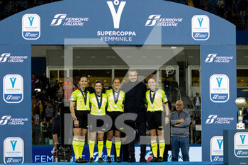 2022-11-05 - Referees Maria Marotta, Veronica Martinelli, Veronica Vettorel and Anna Frazza - FINAL - JUVENTUS FC VS AS ROMA - WOMEN SUPERCOPPA - SOCCER