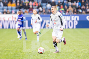 2022-04-03 - LUCERNE, SWITZERLAND - APRIL 03: Mattia Bottani of Lugano in action during the Swiss Super League match between FC Luzern and FC Lugano at Swissporarena on April 3, 2022 in Lucerne, Switzerland. - FC LUZERN VS FC LUGANO - SWISS SUPER LEAGUE - SOCCER