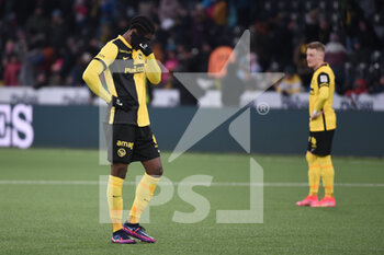 2022-04-09 - April 9th, 2022, Bern, Wankdorf, Super League: BSC Young Boys - FC Lausanne-Sport, #77 Joel Monteiro (Young Boys) is disappointed after the game. - BSC YOUNG BOYS VS FC LAUSANNE-SPORT - SWISS SUPER LEAGUE - SOCCER