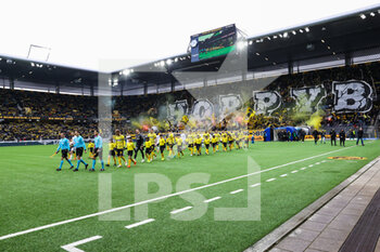2022-12-25 - 29.01.2023, Bern, Wankdorf, Super League: BSC Young Boys - FC Winterthur, Young Boys entering the field - SUPER LEAGUE: BSC YOUNG BOYS - FC WINTERTHUR - SWISS SUPER LEAGUE - SOCCER