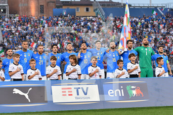 2022-06-04 - Italy anthem - ITALY VS GERMANY - UEFA NATIONS LEAGUE - SOCCER