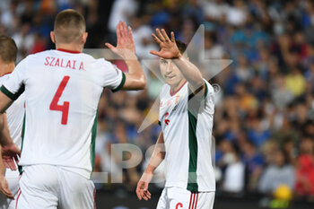 2022-06-07 - Happiness of Hungary's Willi Orban and Hungary's Attila Szalai - ITALY VS HUNGARY - UEFA NATIONS LEAGUE - SOCCER