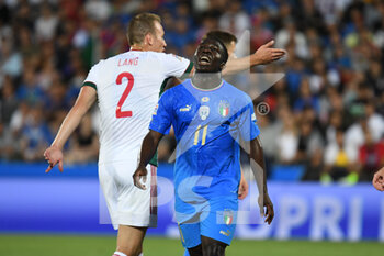 2022-06-07 - Italy's Wilfried Gnonto reacts - ITALY VS HUNGARY - UEFA NATIONS LEAGUE - SOCCER