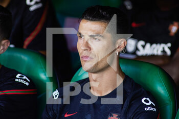 2022-06-02 - Cristiano Ronaldo of Portugal looks on during the UEFA Nations League, League A - Group A2 football match between Spain and Portugal on June 2, 2022 at Benito Villamarin stadium in Sevilla, Spain - FOOTBALL - NATIONS LEAGUE - SPAIN V PORTUGAL - UEFA NATIONS LEAGUE - SOCCER