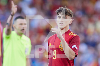 2022-06-02 - Pablo Martin Paez Gavira "Gavi" of Spain during the UEFA Nations League, League A - Group A2 football match between Spain and Portugal on June 2, 2022 at Benito Villamarin stadium in Sevilla, Spain - FOOTBALL - NATIONS LEAGUE - SPAIN V PORTUGAL - UEFA NATIONS LEAGUE - SOCCER