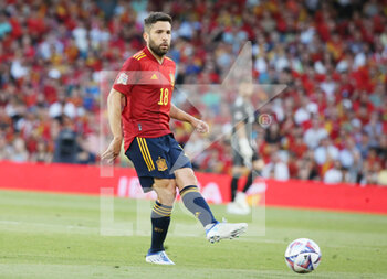 2022-06-02 - Jordi Alba of Spain during the UEFA Nations League, League A - Group A2 football match between Spain and Portugal on June 2, 2022 at Benito Villamarin stadium in Sevilla, Spain - FOOTBALL - NATIONS LEAGUE - SPAIN V PORTUGAL - UEFA NATIONS LEAGUE - SOCCER