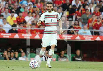 2022-06-02 - Bruno Fernandes of Portugal during the UEFA Nations League, League A - Group A2 football match between Spain and Portugal on June 2, 2022 at Benito Villamarin stadium in Sevilla, Spain - FOOTBALL - NATIONS LEAGUE - SPAIN V PORTUGAL - UEFA NATIONS LEAGUE - SOCCER