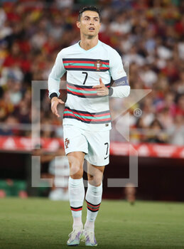 2022-06-02 - Cristiano Ronaldo of Portugal during the UEFA Nations League, League A - Group A2 football match between Spain and Portugal on June 2, 2022 at Benito Villamarin stadium in Sevilla, Spain - FOOTBALL - NATIONS LEAGUE - SPAIN V PORTUGAL - UEFA NATIONS LEAGUE - SOCCER