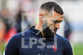2022-06-03 - Karim BENZEMA of France during the UEFA Nations League, League A - Group 1 football match between France and Denmark on June 3, 2022 at Stade de France in Saint-Denis near Paris, France - FOOTBALL - NATIONS LEAGUE - FRANCE V DENMARK - UEFA NATIONS LEAGUE - SOCCER