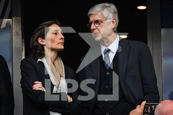 2022-06-03 - French Sports Minister Amelie OUDEA-CASTERA and French FIFA Chief of Global Football Development and former player and coach Arsene WENGER during the UEFA Nations League, League A - Group 1 football match between France and Denmark on June 3, 2022 at Stade de France in Saint-Denis near Paris, France - FOOTBALL - NATIONS LEAGUE - FRANCE V DENMARK - UEFA NATIONS LEAGUE - SOCCER