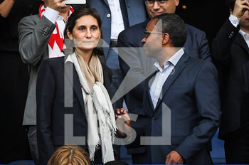 2022-06-03 - French Education and Youth Minister Pap NDIAYE and French Sports Minister Amelie OUDEA-CASTERA during the UEFA Nations League, League A - Group 1 football match between France and Denmark on June 3, 2022 at Stade de France in Saint-Denis near Paris, France - FOOTBALL - NATIONS LEAGUE - FRANCE V DENMARK - UEFA NATIONS LEAGUE - SOCCER