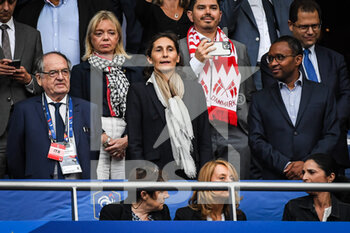 2022-06-03 - French Football Federation (FFF) President Noel LE GRAET, French Education and Youth Minister Pap NDIAYE and French Sports Minister Amelie OUDEA-CASTERA during the UEFA Nations League, League A - Group 1 football match between France and Denmark on June 3, 2022 at Stade de France in Saint-Denis near Paris, France - FOOTBALL - NATIONS LEAGUE - FRANCE V DENMARK - UEFA NATIONS LEAGUE - SOCCER