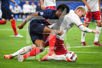 2022-06-03 - Kingsley COMAN of France and Victor NELSON of Denmark during the UEFA Nations League, League A - Group 1 football match between France and Denmark on June 3, 2022 at Stade de France in Saint-Denis near Paris, France - FOOTBALL - NATIONS LEAGUE - FRANCE V DENMARK - UEFA NATIONS LEAGUE - SOCCER