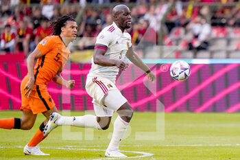 2022-06-03 - Nathan Ake of the Netherlands, Romelu Lukaku of Belgium during the UEFA Nations League 2022, League A Group 4 football match between Belgium and Netherlands on June 3, 2022 at the King Baudouin Stadium in Brussels, Belgium - FOOTBALL - NATIONS LEAGUE 2022 - BELGIUM V NETHERLANDS - UEFA NATIONS LEAGUE - SOCCER
