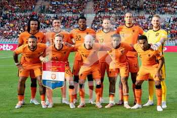 2022-06-03 - Team of the Netherlands during the UEFA Nations League 2022, League A Group 4 football match between Belgium and Netherlands on June 3, 2022 at the King Baudouin Stadium in Brussels, Belgium - FOOTBALL - NATIONS LEAGUE 2022 - BELGIUM V NETHERLANDS - UEFA NATIONS LEAGUE - SOCCER