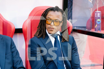 2022-06-03 - Assistant coach Edgar Davids of the Netherlands during the UEFA Nations League 2022, League A Group 4 football match between Belgium and Netherlands on June 3, 2022 at the King Baudouin Stadium in Brussels, Belgium - FOOTBALL - NATIONS LEAGUE 2022 - BELGIUM V NETHERLANDS - UEFA NATIONS LEAGUE - SOCCER