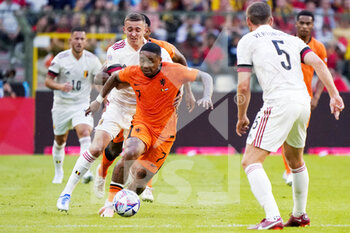 2022-06-03 - Steven Bergwijn of the Netherlands during the UEFA Nations League 2022, League A Group 4 football match between Belgium and Netherlands on June 3, 2022 at the King Baudouin Stadium in Brussels, Belgium - FOOTBALL - NATIONS LEAGUE 2022 - BELGIUM V NETHERLANDS - UEFA NATIONS LEAGUE - SOCCER