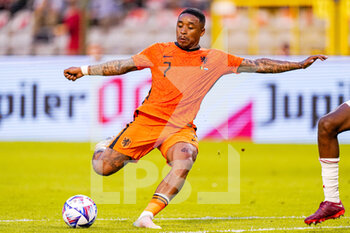 2022-06-03 - Steven Bergwijn of the Netherlands during the UEFA Nations League 2022, League A Group 4 football match between Belgium and Netherlands on June 3, 2022 at the King Baudouin Stadium in Brussels, Belgium - FOOTBALL - NATIONS LEAGUE 2022 - BELGIUM V NETHERLANDS - UEFA NATIONS LEAGUE - SOCCER