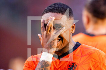 2022-06-03 - Steven Bergwijn of the Netherlands celebrates after scoring his teams first goal during the UEFA Nations League 2022, League A Group 4 football match between Belgium and Netherlands on June 3, 2022 at the King Baudouin Stadium in Brussels, Belgium - FOOTBALL - NATIONS LEAGUE 2022 - BELGIUM V NETHERLANDS - UEFA NATIONS LEAGUE - SOCCER