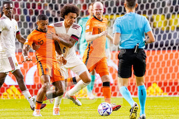 2022-06-03 - Memphis Depay of the Netherlands, Axel Witsel of Belgium during the UEFA Nations League 2022, League A Group 4 football match between Belgium and Netherlands on June 3, 2022 at the King Baudouin Stadium in Brussels, Belgium - FOOTBALL - NATIONS LEAGUE 2022 - BELGIUM V NETHERLANDS - UEFA NATIONS LEAGUE - SOCCER