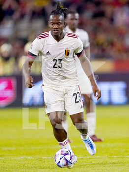 2022-06-03 - Michy Batshuayi of Belgium during the UEFA Nations League 2022, League A Group 4 football match between Belgium and Netherlands on June 3, 2022 at the King Baudouin Stadium in Brussels, Belgium - FOOTBALL - NATIONS LEAGUE 2022 - BELGIUM V NETHERLANDS - UEFA NATIONS LEAGUE - SOCCER