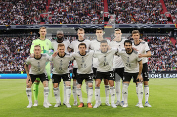 2022-06-07 - Team of Germany during the UEFA Nations League 2022, League A - Group 3 football match between Germany and England on June 7, 2022 at Allianz Arena in Munich, Germany - FOOTBALL - NATIONS LEAGUE 2022 - GERMANY V ENGLAND - UEFA NATIONS LEAGUE - SOCCER