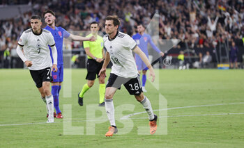 2022-06-07 - Jonas Hofmann of Germany celebrates after his goal 1-0 during the UEFA Nations League 2022, League A - Group 3 football match between Germany and England on June 7, 2022 at Allianz Arena in Munich, Germany - FOOTBALL - NATIONS LEAGUE 2022 - GERMANY V ENGLAND - UEFA NATIONS LEAGUE - SOCCER