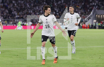 2022-06-07 - Jonas Hofmann of Germany celebrates after his goal 1-0 during the UEFA Nations League 2022, League A - Group 3 football match between Germany and England on June 7, 2022 at Allianz Arena in Munich, Germany - FOOTBALL - NATIONS LEAGUE 2022 - GERMANY V ENGLAND - UEFA NATIONS LEAGUE - SOCCER