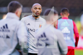 2022-06-08 - Assistant coach Thierry Henry of Belgium during the UEFA Nations League 2022, League A - Group 4 football match between Belgium and Poland on June 8, 2022 at King Baudouin Stadium in Brussels, Belgium - FOOTBALL - NATIONS LEAGUE 2022 - BELGIUM V POLAND - UEFA NATIONS LEAGUE - SOCCER
