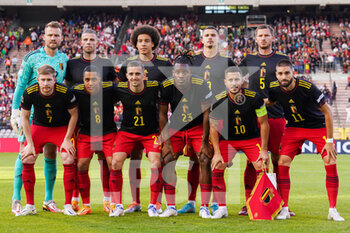 2022-06-08 - Team Belgium during the UEFA Nations League 2022, League A - Group 4 football match between Belgium and Poland on June 8, 2022 at King Baudouin Stadium in Brussels, Belgium - FOOTBALL - NATIONS LEAGUE 2022 - BELGIUM V POLAND - UEFA NATIONS LEAGUE - SOCCER