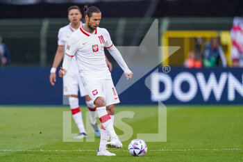 2022-06-08 - Grzegorz Krychowiak of Poland during the UEFA Nations League 2022, League A - Group 4 football match between Belgium and Poland on June 8, 2022 at King Baudouin Stadium in Brussels, Belgium - FOOTBALL - NATIONS LEAGUE 2022 - BELGIUM V POLAND - UEFA NATIONS LEAGUE - SOCCER