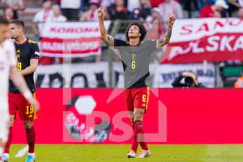 2022-06-08 - Axel Witsel of Belgium is celebrating his goal during the UEFA Nations League 2022, League A - Group 4 football match between Belgium and Poland on June 8, 2022 at King Baudouin Stadium in Brussels, Belgium - FOOTBALL - NATIONS LEAGUE 2022 - BELGIUM V POLAND - UEFA NATIONS LEAGUE - SOCCER