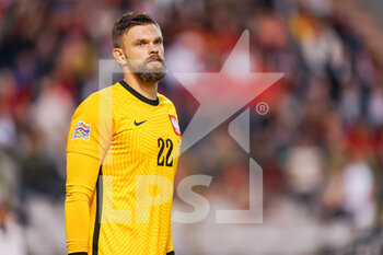 2022-06-08 - Bartlomiej Dragowski of Poland during the UEFA Nations League 2022, League A - Group 4 football match between Belgium and Poland on June 8, 2022 at King Baudouin Stadium in Brussels, Belgium - FOOTBALL - NATIONS LEAGUE 2022 - BELGIUM V POLAND - UEFA NATIONS LEAGUE - SOCCER