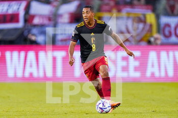 2022-06-08 - Youri Tielemans of Belgium during the UEFA Nations League 2022, League A - Group 4 football match between Belgium and Poland on June 8, 2022 at King Baudouin Stadium in Brussels, Belgium - FOOTBALL - NATIONS LEAGUE 2022 - BELGIUM V POLAND - UEFA NATIONS LEAGUE - SOCCER