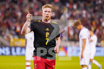 2022-06-08 - Kevin De Bruyne of Belgium is celebrating his goal during the UEFA Nations League 2022, League A - Group 4 football match between Belgium and Poland on June 8, 2022 at King Baudouin Stadium in Brussels, Belgium - FOOTBALL - NATIONS LEAGUE 2022 - BELGIUM V POLAND - UEFA NATIONS LEAGUE - SOCCER