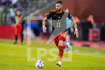 2022-06-08 - Yannick Carrasco of Belgium during the UEFA Nations League 2022, League A - Group 4 football match between Belgium and Poland on June 8, 2022 at King Baudouin Stadium in Brussels, Belgium - FOOTBALL - NATIONS LEAGUE 2022 - BELGIUM V POLAND - UEFA NATIONS LEAGUE - SOCCER