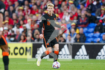 2022-06-08 - Jerdy Schouten of The Netherlands during the UEFA Nations League 2022, League A - Group 4 football match between Wales and The Netherlands on June 8, 2022 at Cardiff City Stadium in Cardiff, Wales - FOOTBALL - NATIONS LEAGUE 2022 - WALES V NETHERLANDS - UEFA NATIONS LEAGUE - SOCCER