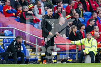 2022-06-08 - Head coach Robert Page of Wales during the UEFA Nations League 2022, League A - Group 4 football match between Wales and The Netherlands on June 8, 2022 at Cardiff City Stadium in Cardiff, Wales - FOOTBALL - NATIONS LEAGUE 2022 - WALES V NETHERLANDS - UEFA NATIONS LEAGUE - SOCCER