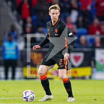 2022-06-08 - Frenkie de Jong of The Netherlands during the UEFA Nations League 2022, League A - Group 4 football match between Wales and The Netherlands on June 8, 2022 at Cardiff City Stadium in Cardiff, Wales - FOOTBALL - NATIONS LEAGUE 2022 - WALES V NETHERLANDS - UEFA NATIONS LEAGUE - SOCCER