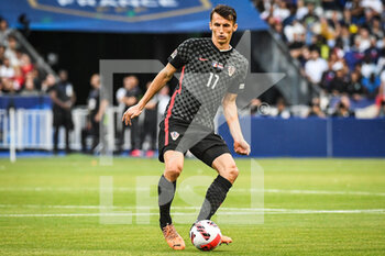 2022-06-13 - Ante BUDIMIR of Croatia during the UEFA Nations League, League A - Group 1 football match between France and Croatia on June 13, 2022 at Stade de France in Saint-Denis near Paris, France - FOOTBALL - NATIONS LEAGUE - FRANCE V CROATIA - UEFA NATIONS LEAGUE - SOCCER