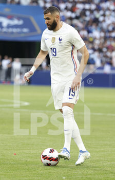 2022-06-13 - Karim Benzema of France during the UEFA Nations League, League A - Group 1 football match between France and Croatia on June 13, 2022 at Stade de France in Saint-Denis near Paris, France - FOOTBALL - NATIONS LEAGUE - FRANCE V CROATIA - UEFA NATIONS LEAGUE - SOCCER