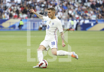 2022-06-13 - Lucas Digne of France during the UEFA Nations League, League A - Group 1 football match between France and Croatia on June 13, 2022 at Stade de France in Saint-Denis near Paris, France - FOOTBALL - NATIONS LEAGUE - FRANCE V CROATIA - UEFA NATIONS LEAGUE - SOCCER
