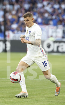 2022-06-13 - Lucas Digne of France during the UEFA Nations League, League A - Group 1 football match between France and Croatia on June 13, 2022 at Stade de France in Saint-Denis near Paris, France - FOOTBALL - NATIONS LEAGUE - FRANCE V CROATIA - UEFA NATIONS LEAGUE - SOCCER